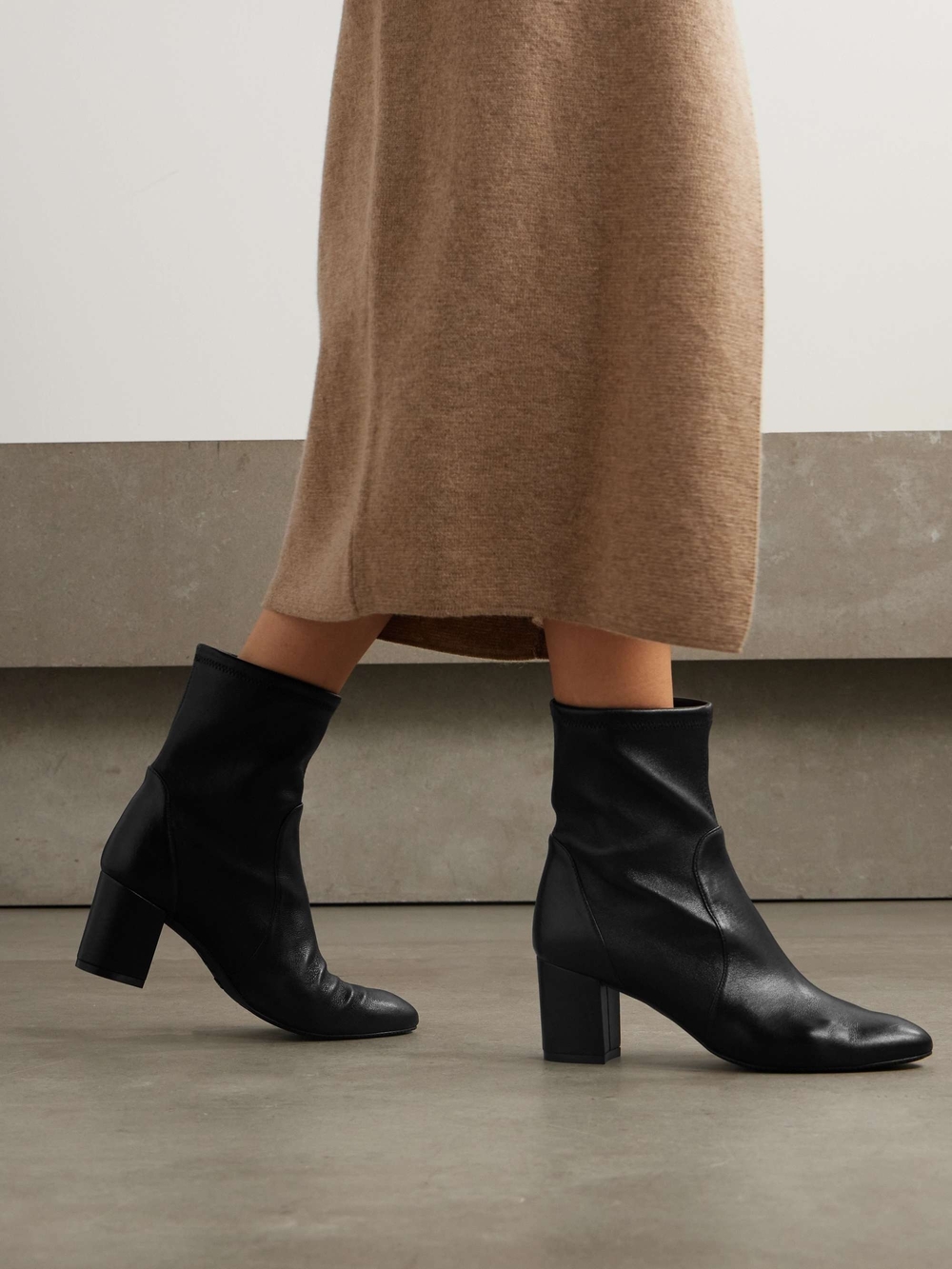 Stuart Weitzman Yuliana 60 leather ankle boots Size 5 heeled boots